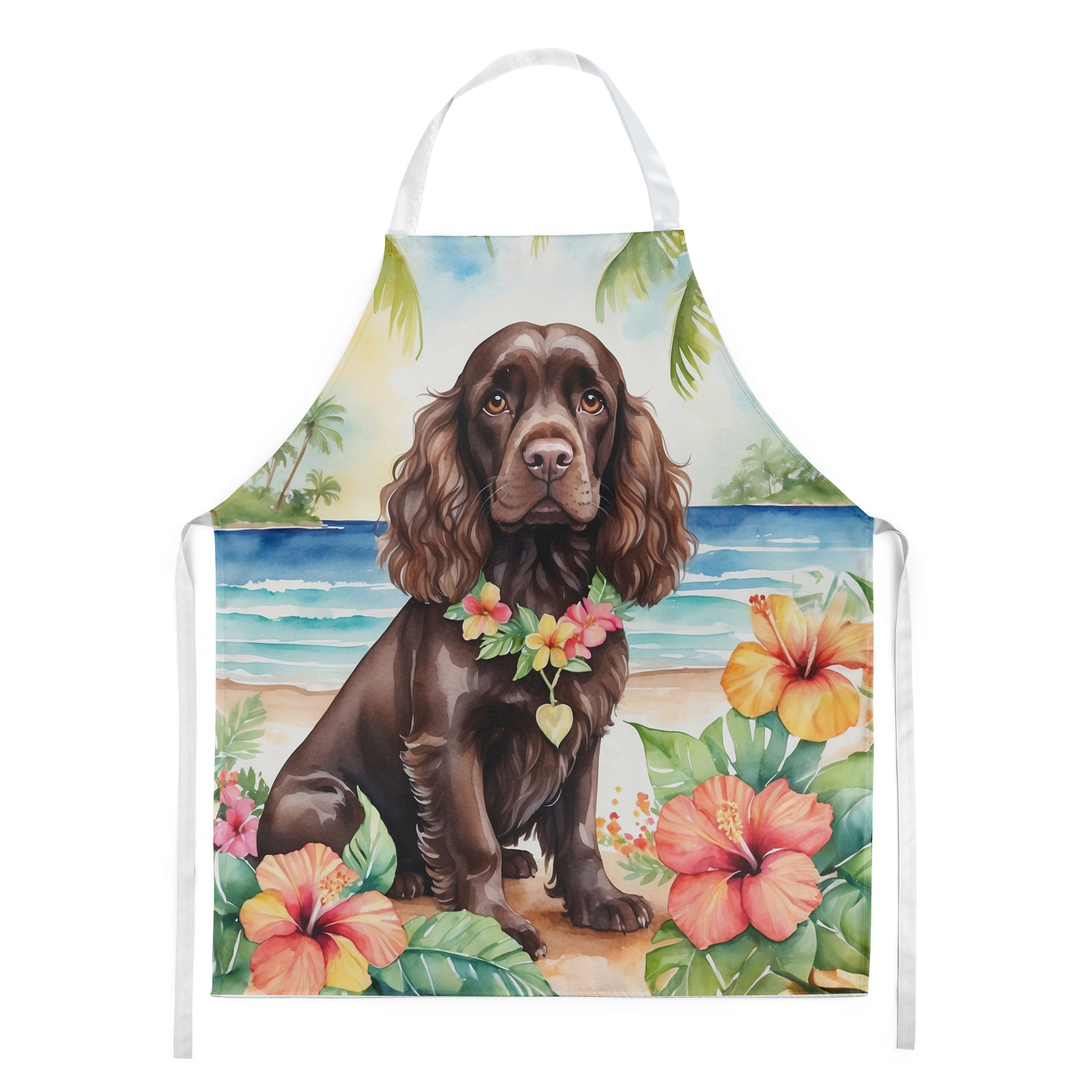 Buy this Cocker Spaniel Luau Apron