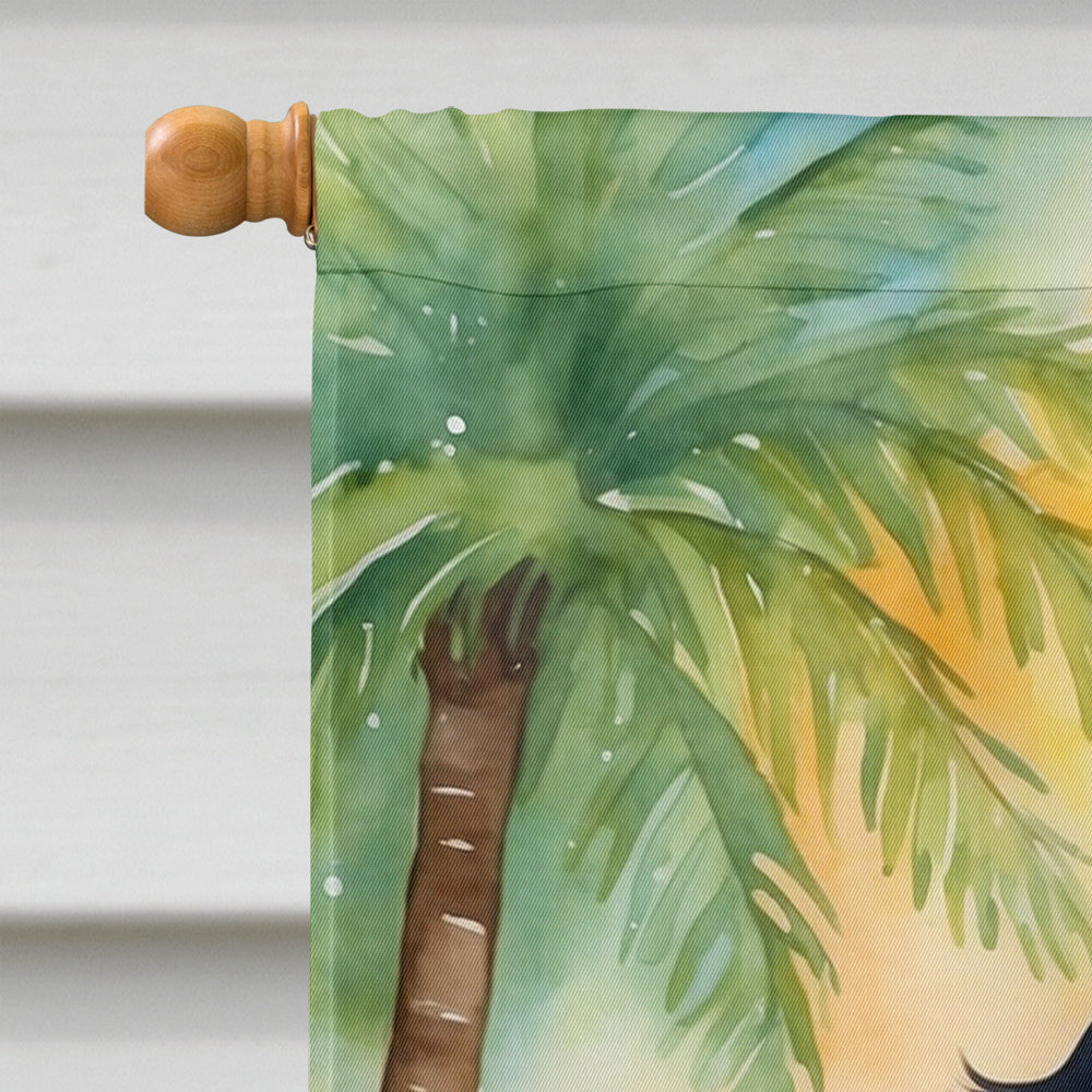 Cocker Spaniel Luau House Flag