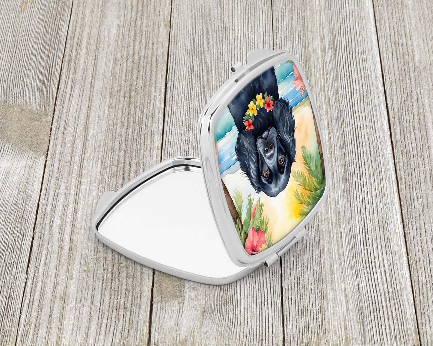 Cocker Spaniel Luau Compact Mirror