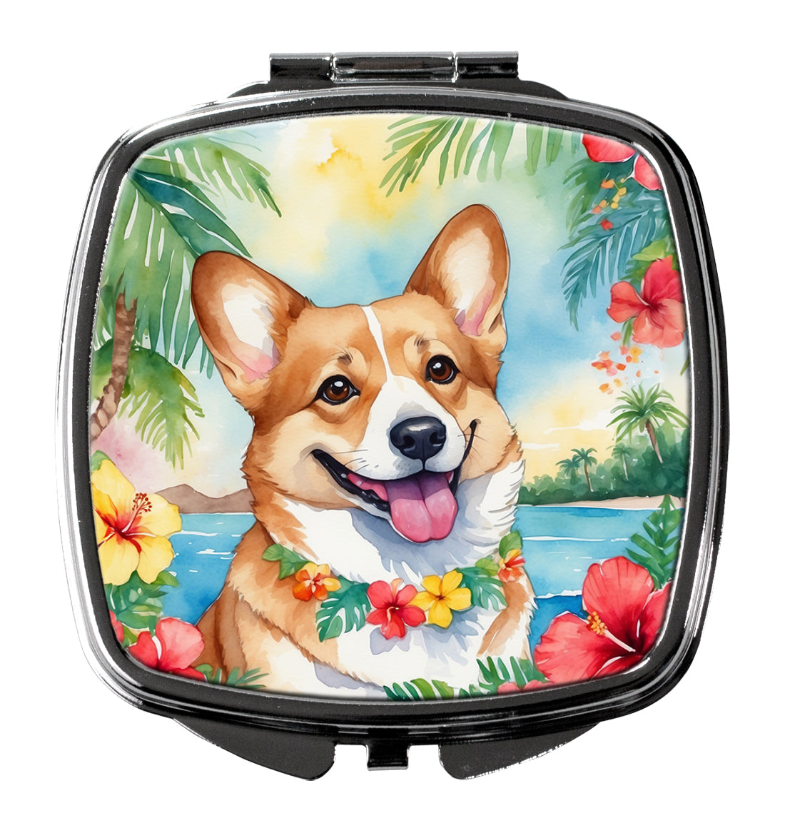 Buy this Corgi Luau Compact Mirror