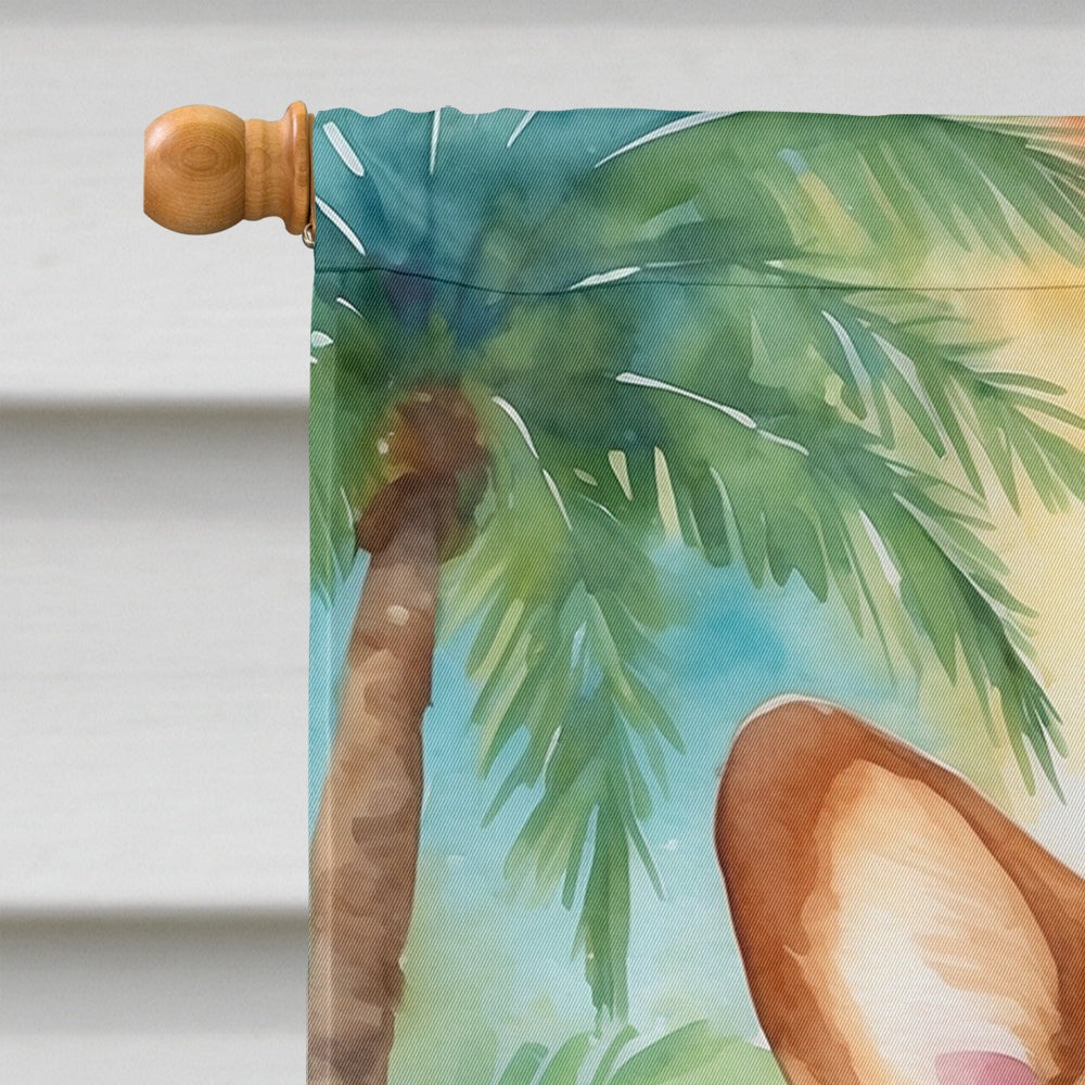 Corgi Luau House Flag