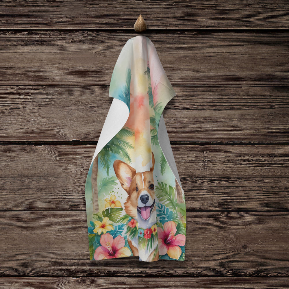 Corgi Luau Kitchen Towel