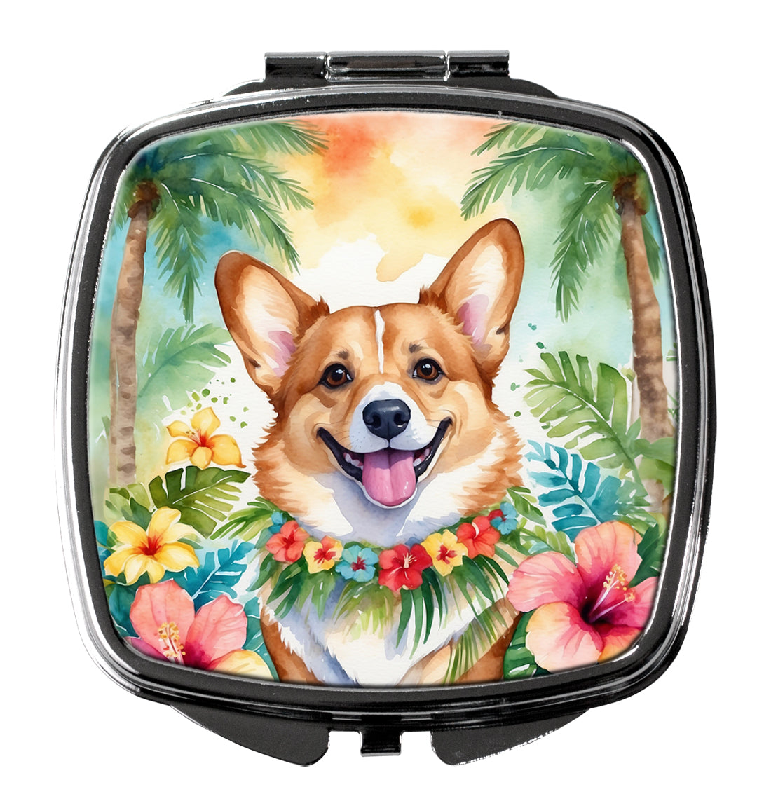 Buy this Corgi Luau Compact Mirror