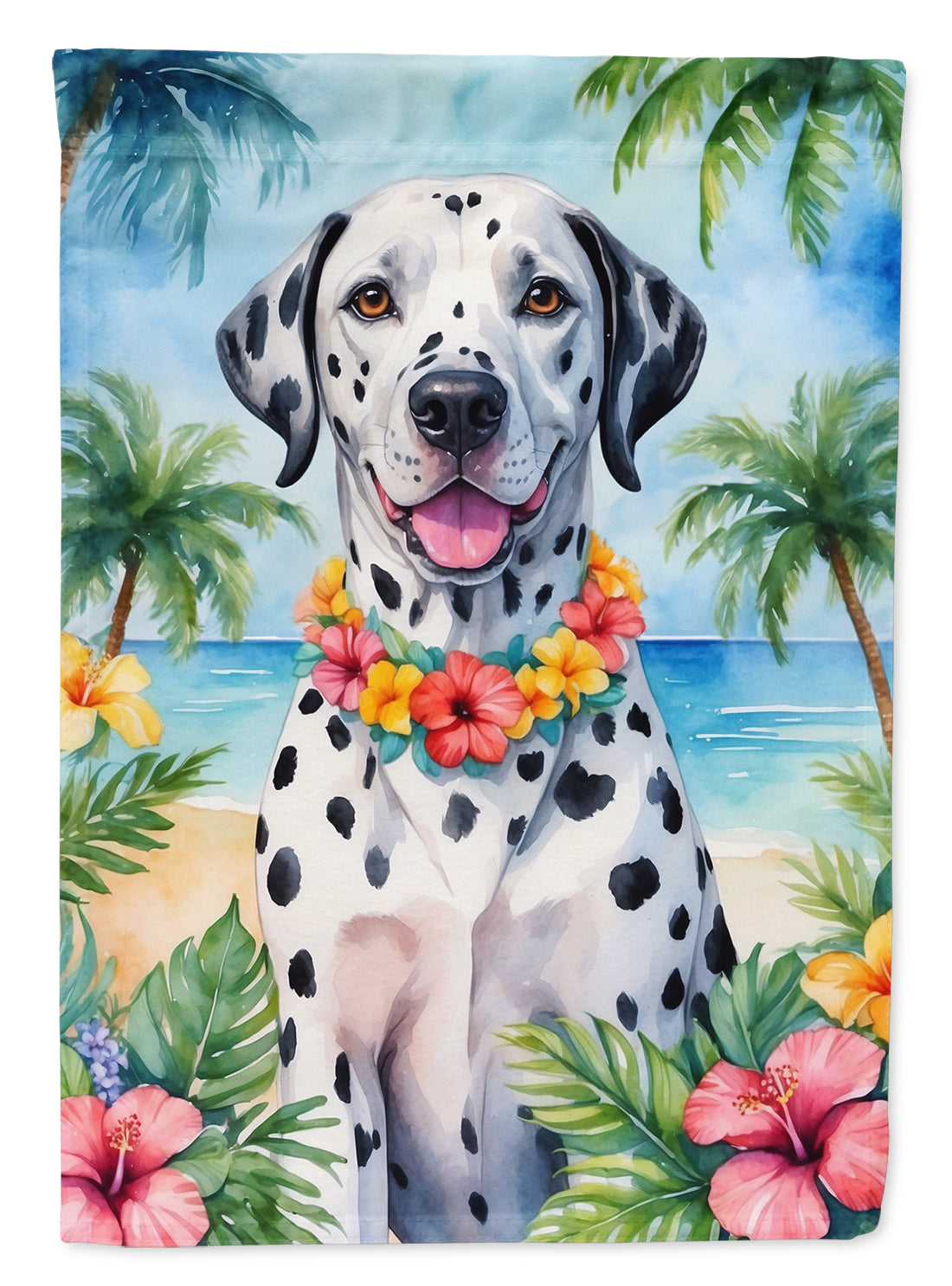 Buy this Dalmatian Luau Garden Flag