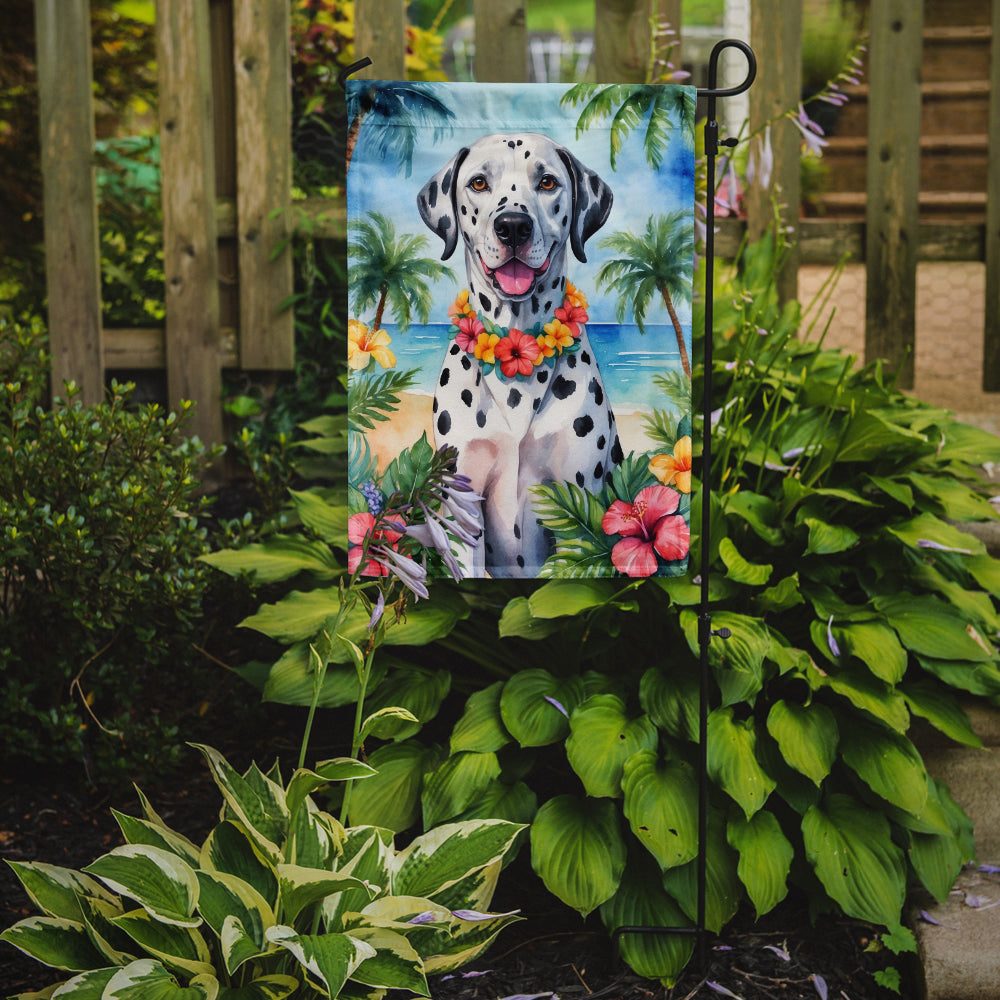 Dalmatian Luau Garden Flag