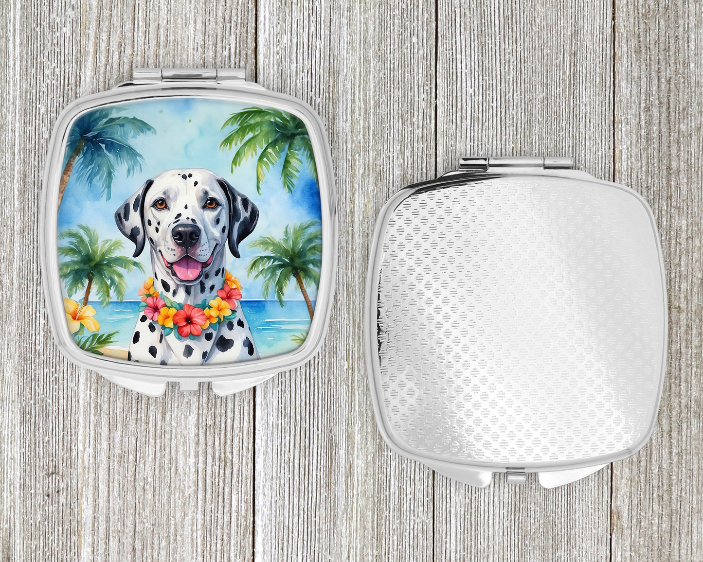 Dalmatian Luau Compact Mirror