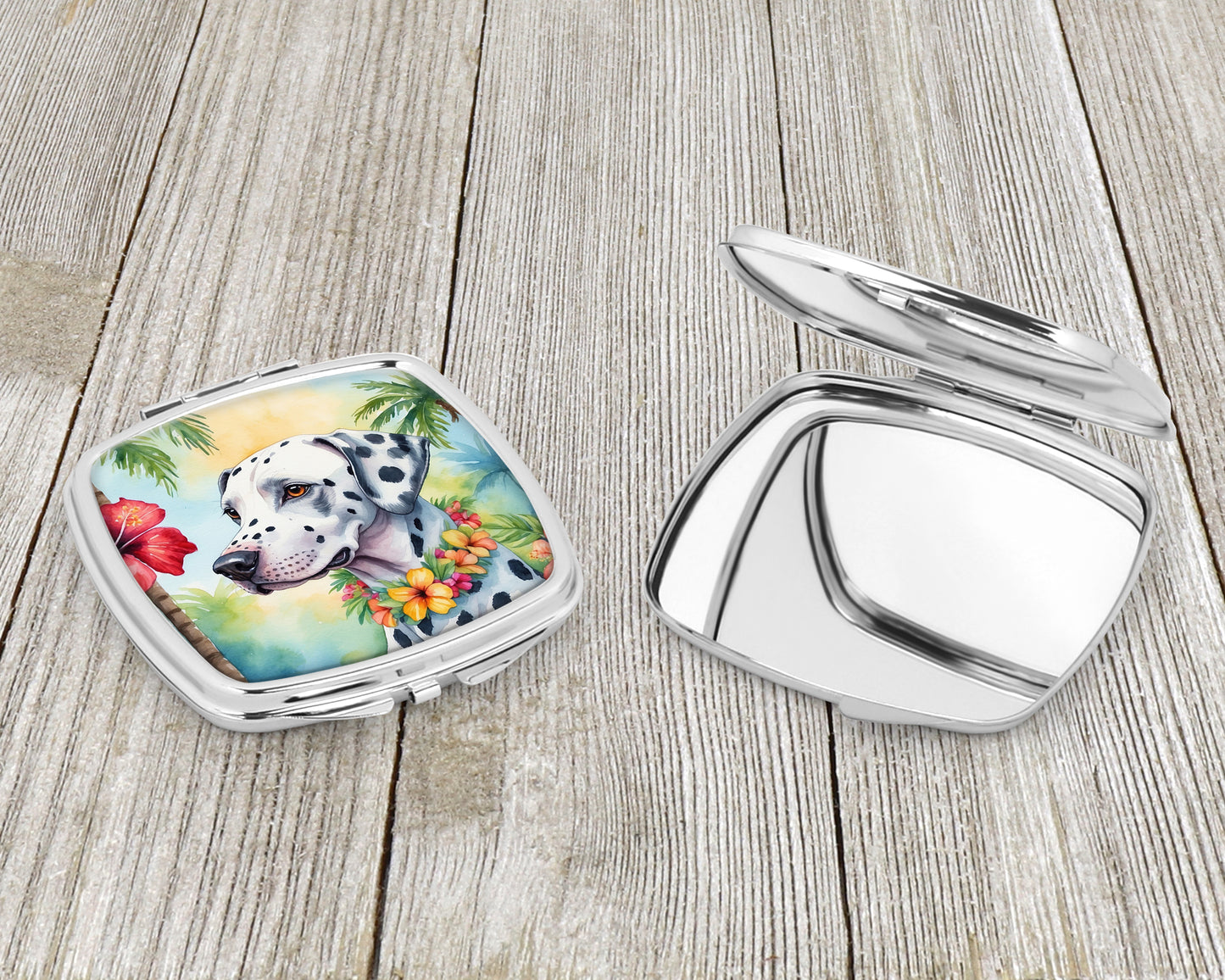 Dalmatian Luau Compact Mirror