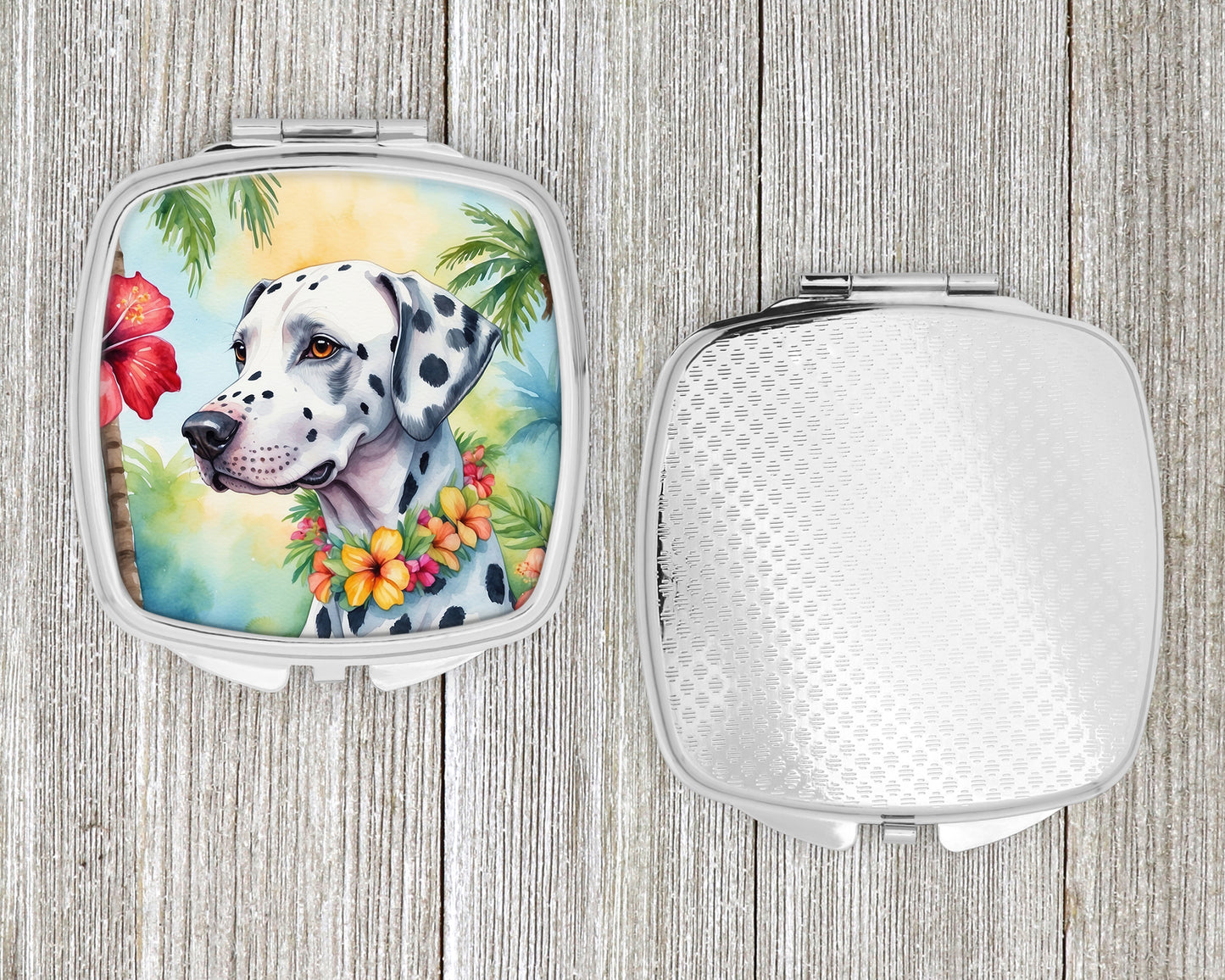 Dalmatian Luau Compact Mirror