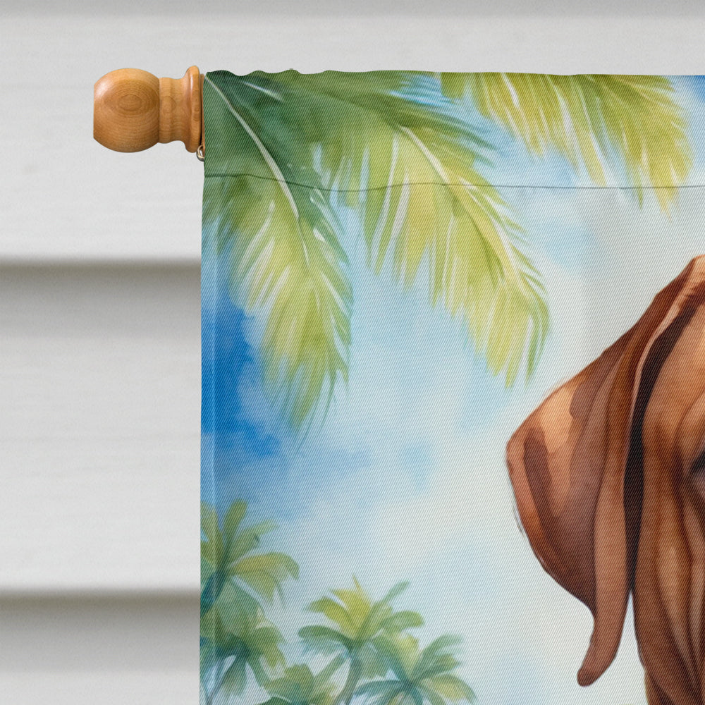 Dogue de Bordeaux Luau House Flag