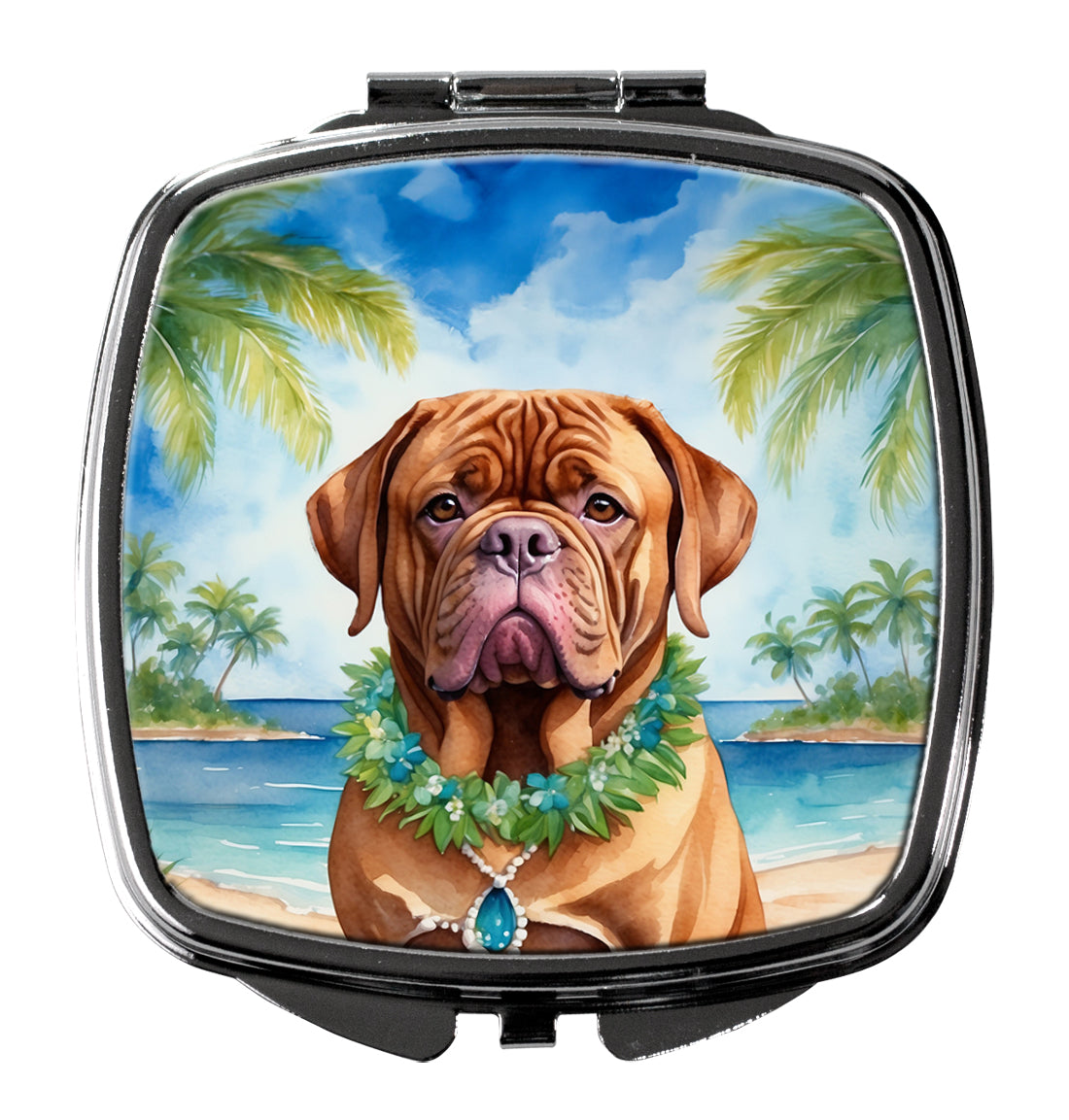 Buy this Dogue de Bordeaux Luau Compact Mirror