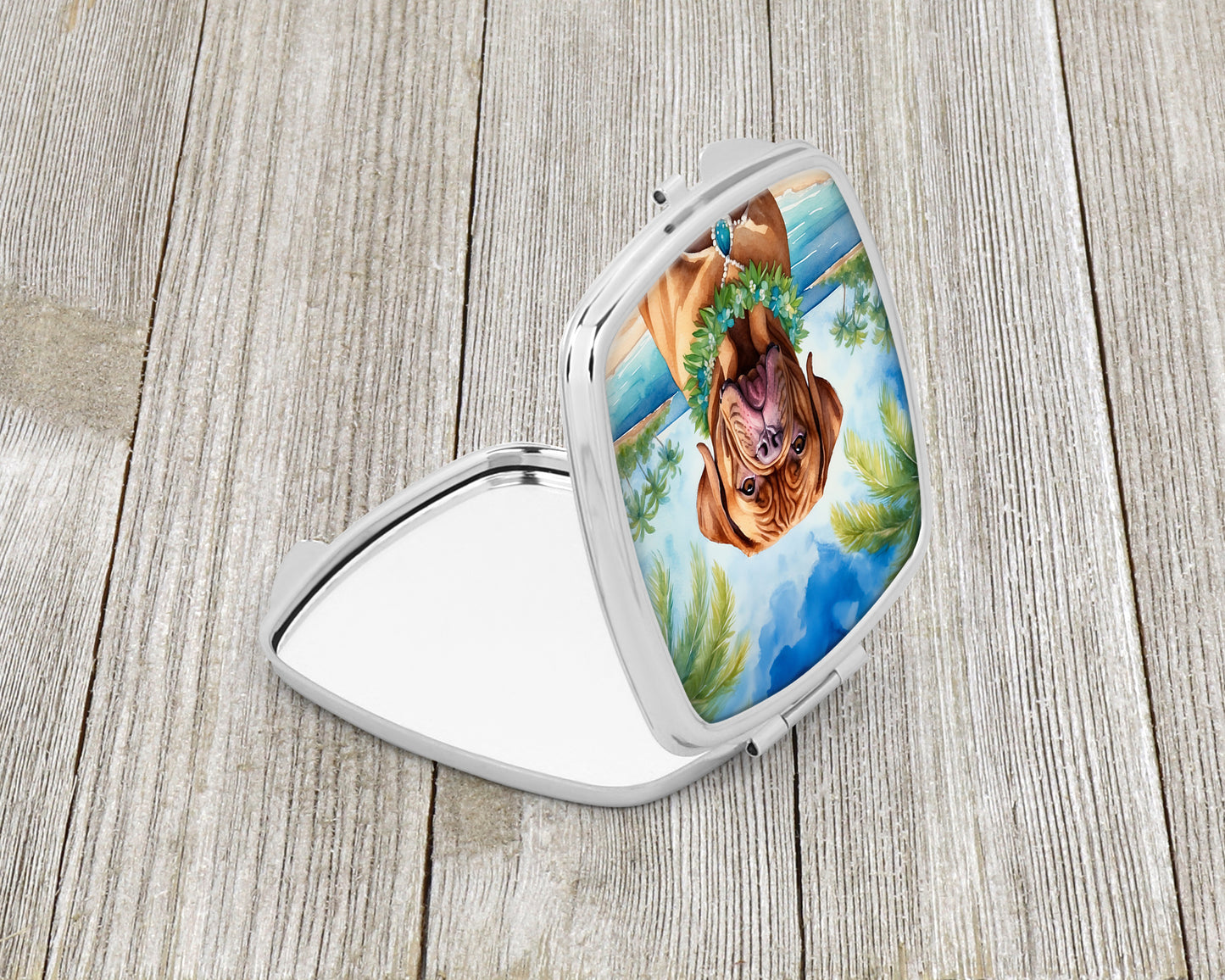 Dogue de Bordeaux Luau Compact Mirror