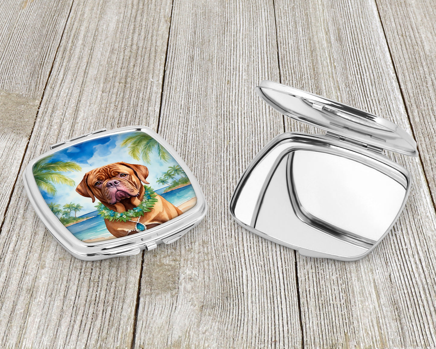 Dogue de Bordeaux Luau Compact Mirror