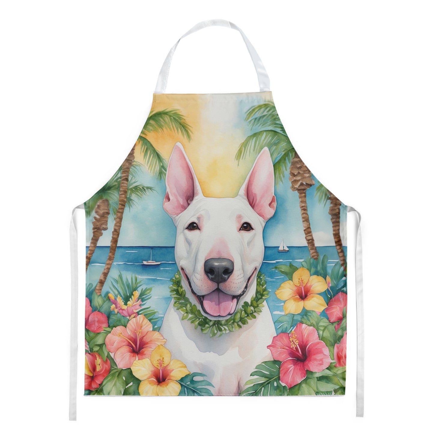 Buy this English Bull Terrier Luau Apron