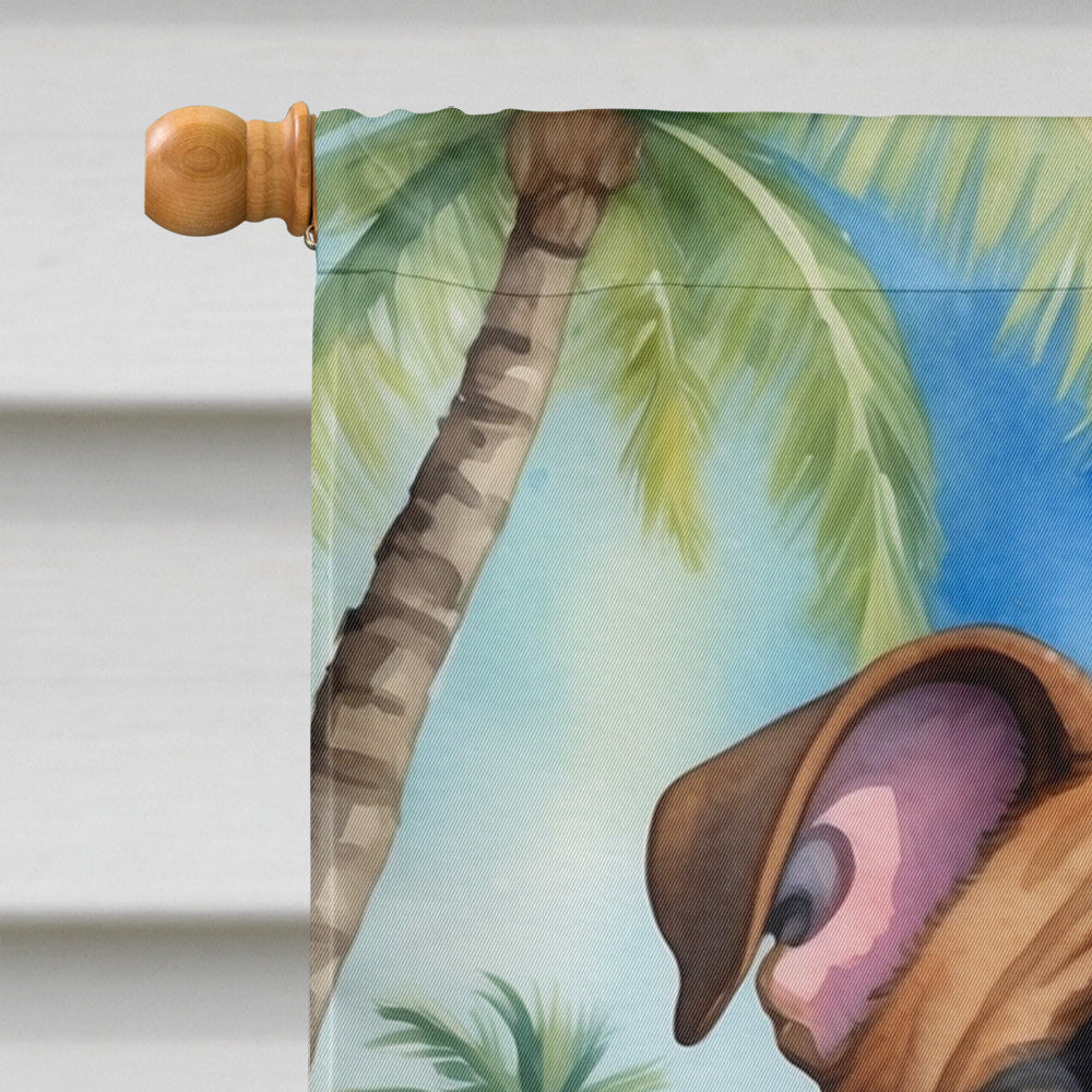 English Bulldog Luau House Flag