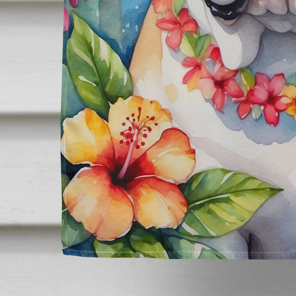English Bulldog Luau House Flag