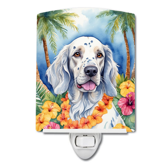 Buy this English Setter Luau Ceramic Night Light