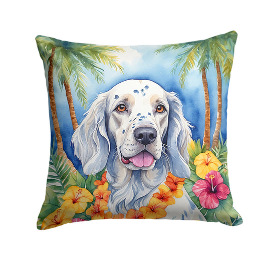 Buy this English Setter Luau Throw Pillow