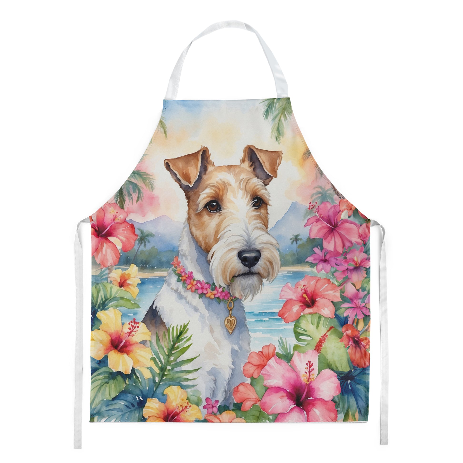 Buy this Fox Terrier Luau Apron