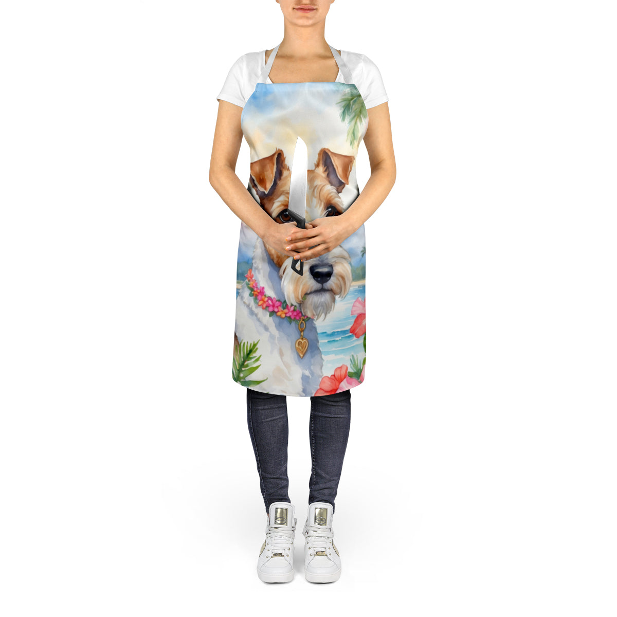 Fox Terrier Luau Apron