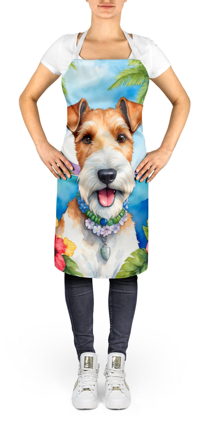 Fox Terrier Luau Apron