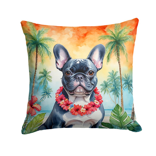 Buy this French Bulldog Luau Throw Pillow