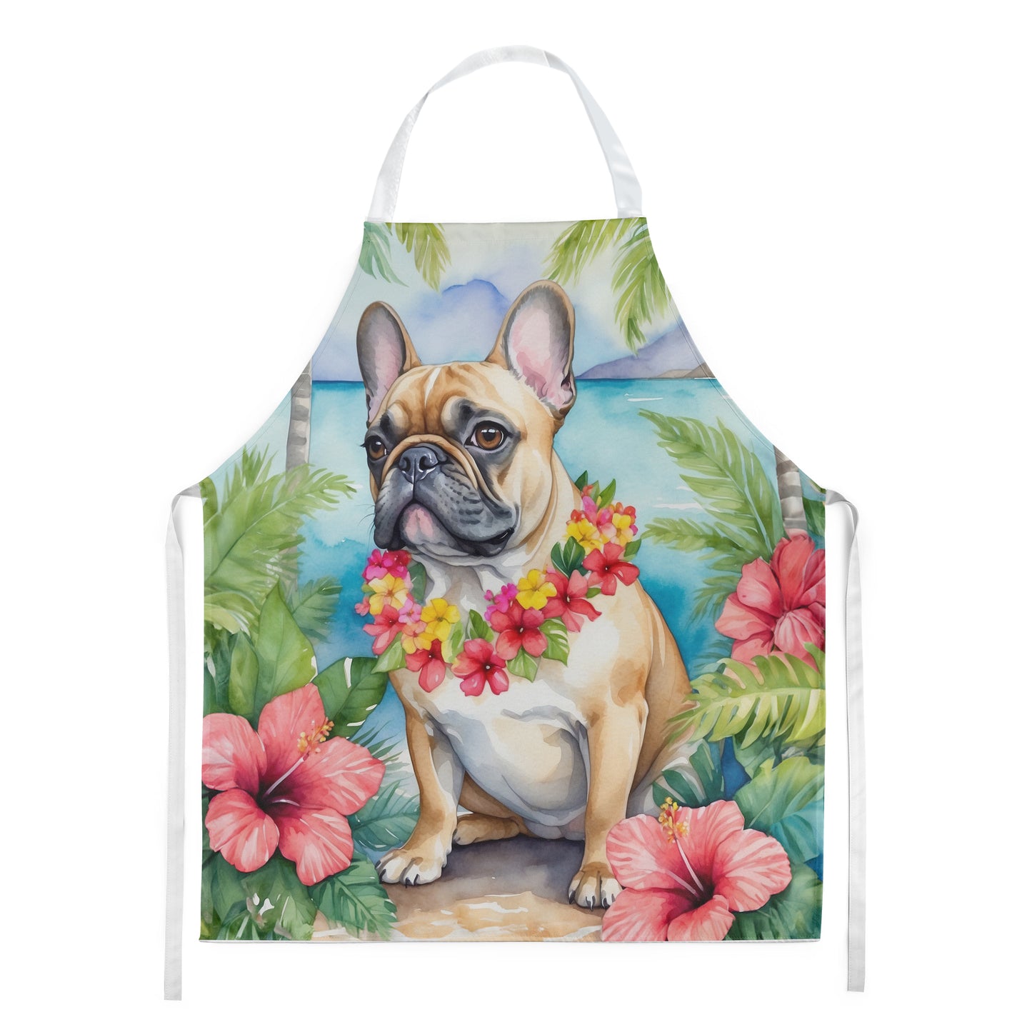 Buy this French Bulldog Luau Apron