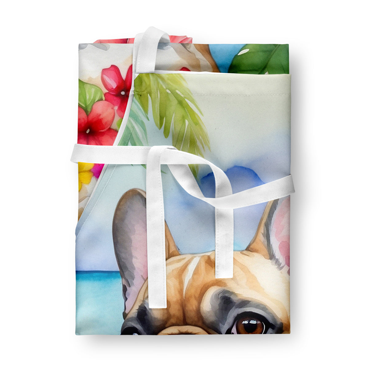 French Bulldog Luau Apron