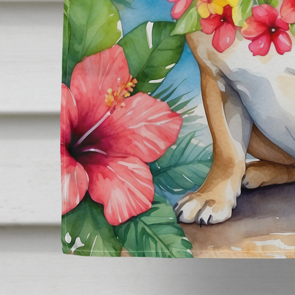 French Bulldog Luau House Flag