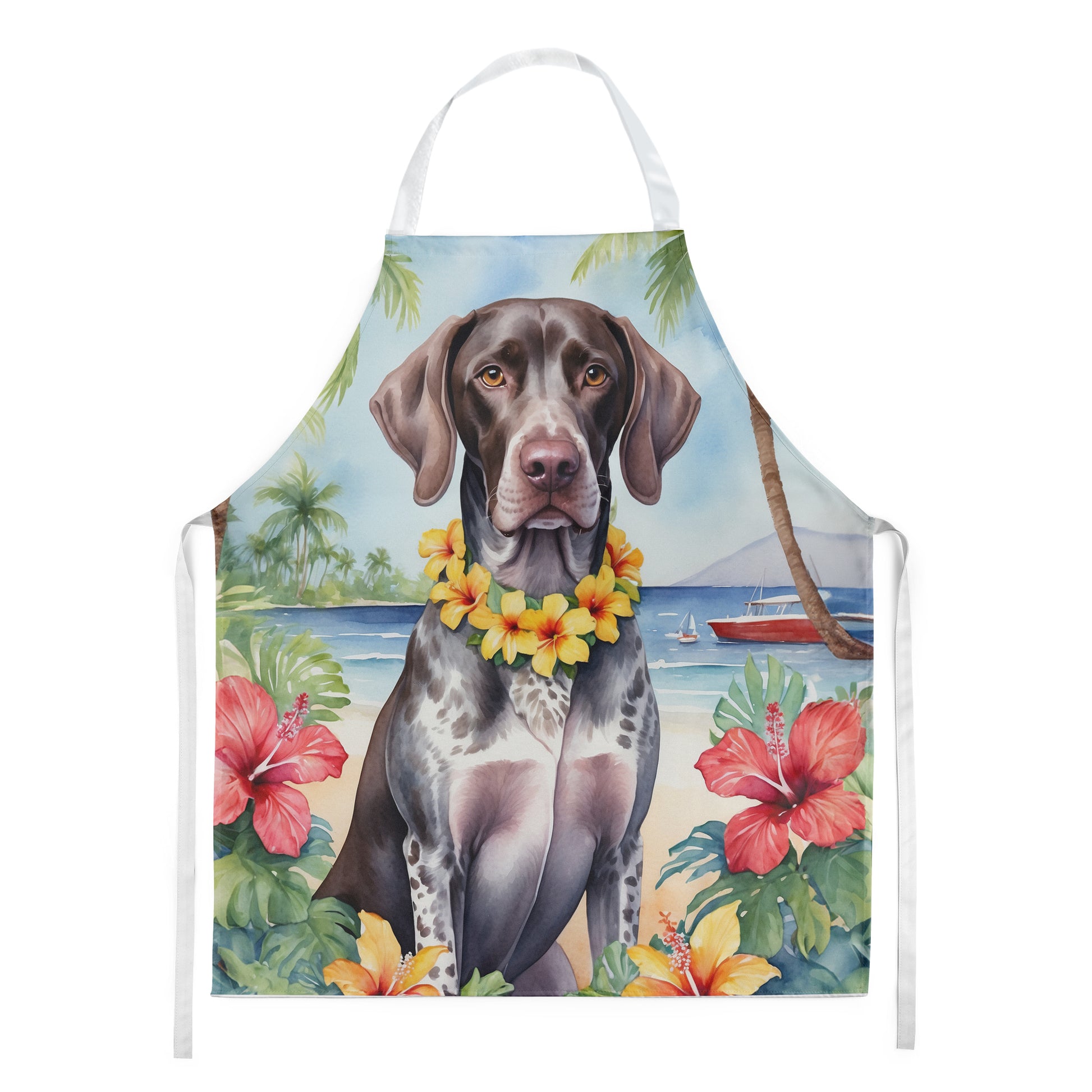 Buy this German Shorthaired Pointer Luau Apron