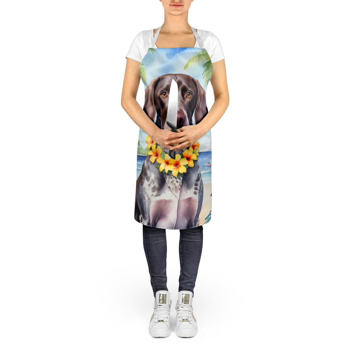 German Shorthaired Pointer Luau Apron