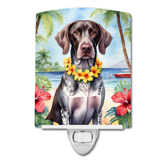 Buy this German Shorthaired Pointer Luau Ceramic Night Light