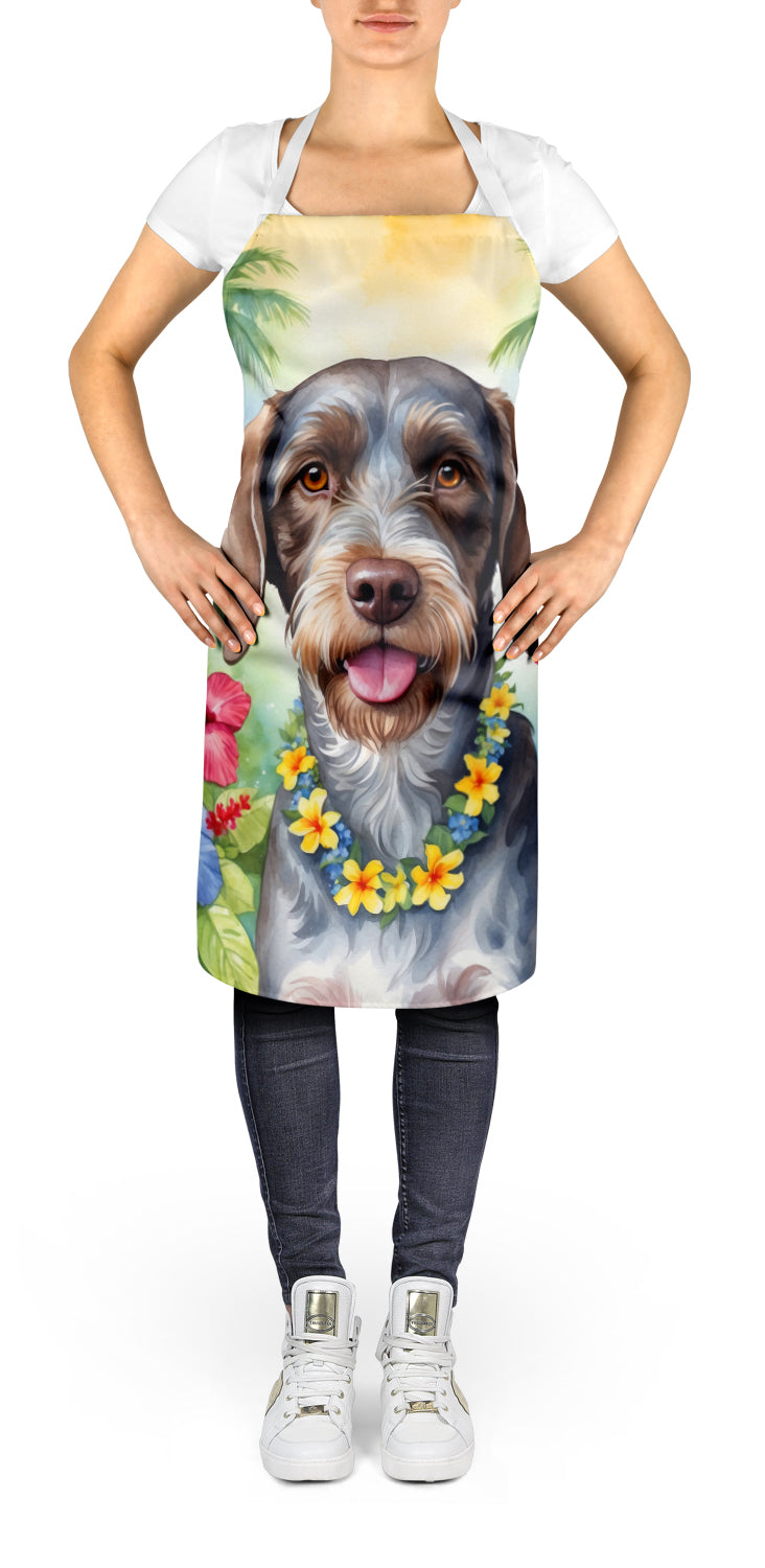 German Wirehaired Pointer Luau Apron