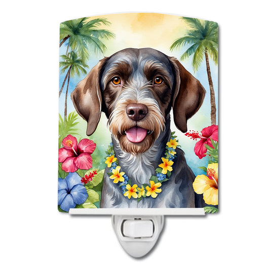 Buy this German Wirehaired Pointer Luau Ceramic Night Light