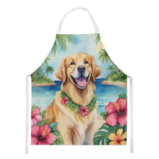 Buy this Golden Retriever Luau Apron