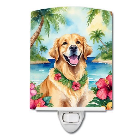 Buy this Golden Retriever Luau Ceramic Night Light