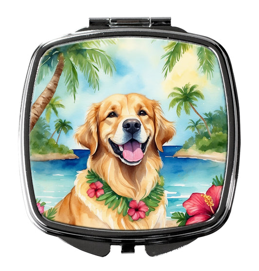 Buy this Golden Retriever Luau Compact Mirror