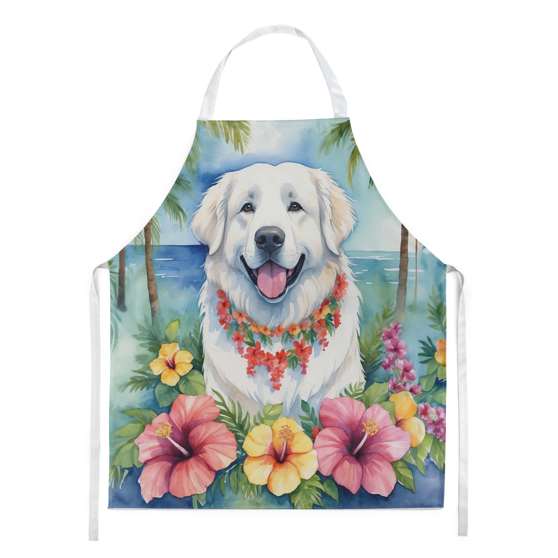 Buy this Great Pyrenees Luau Apron