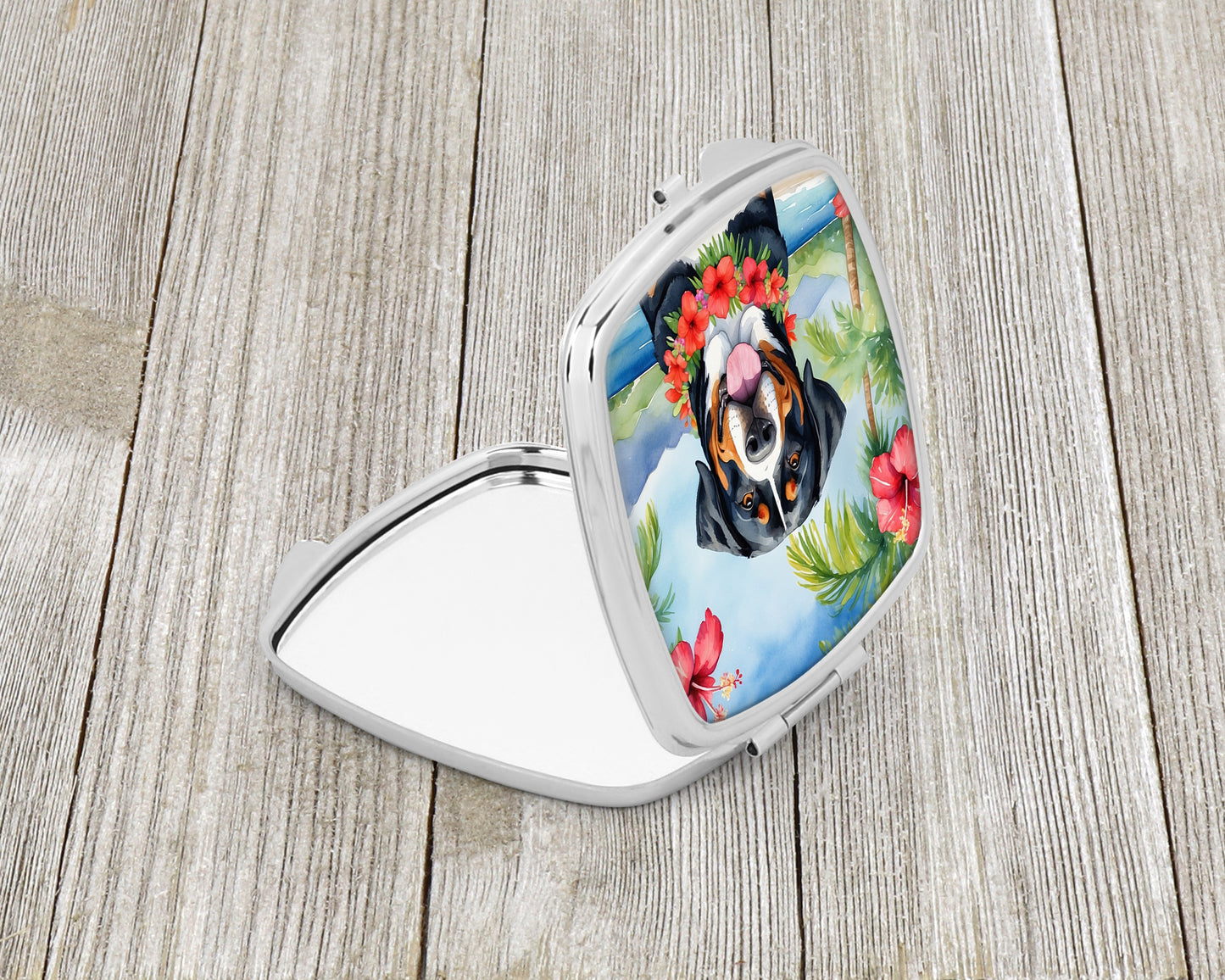 Greater Swiss Mountain Dog Luau Compact Mirror