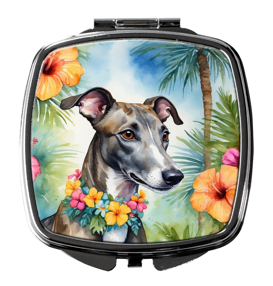 Buy this Greyhound Luau Compact Mirror