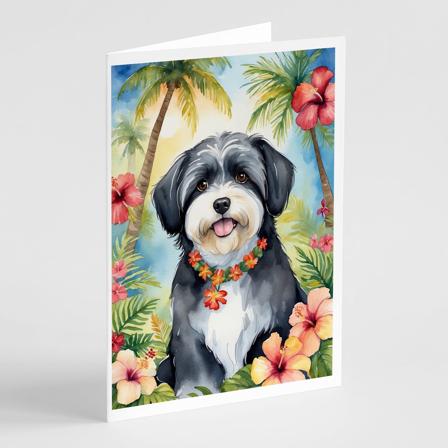 Buy this Havanese Luau Greeting Cards Pack of 8