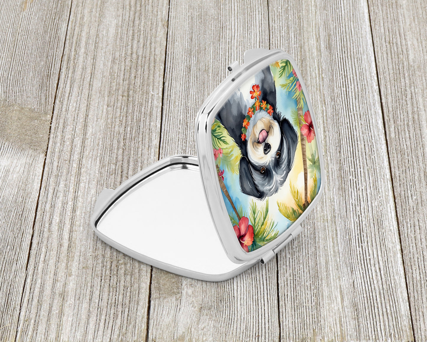 Havanese Luau Compact Mirror