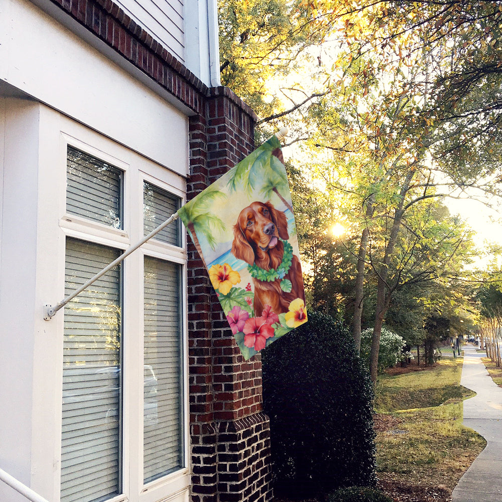 Irish Setter Luau House Flag