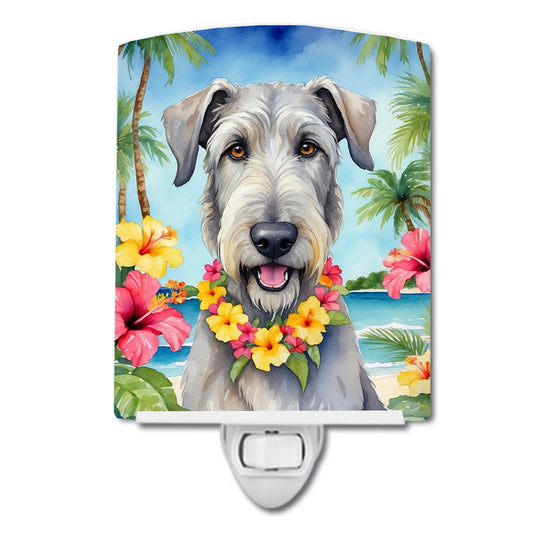 Buy this Irish Wolfhound Luau Ceramic Night Light