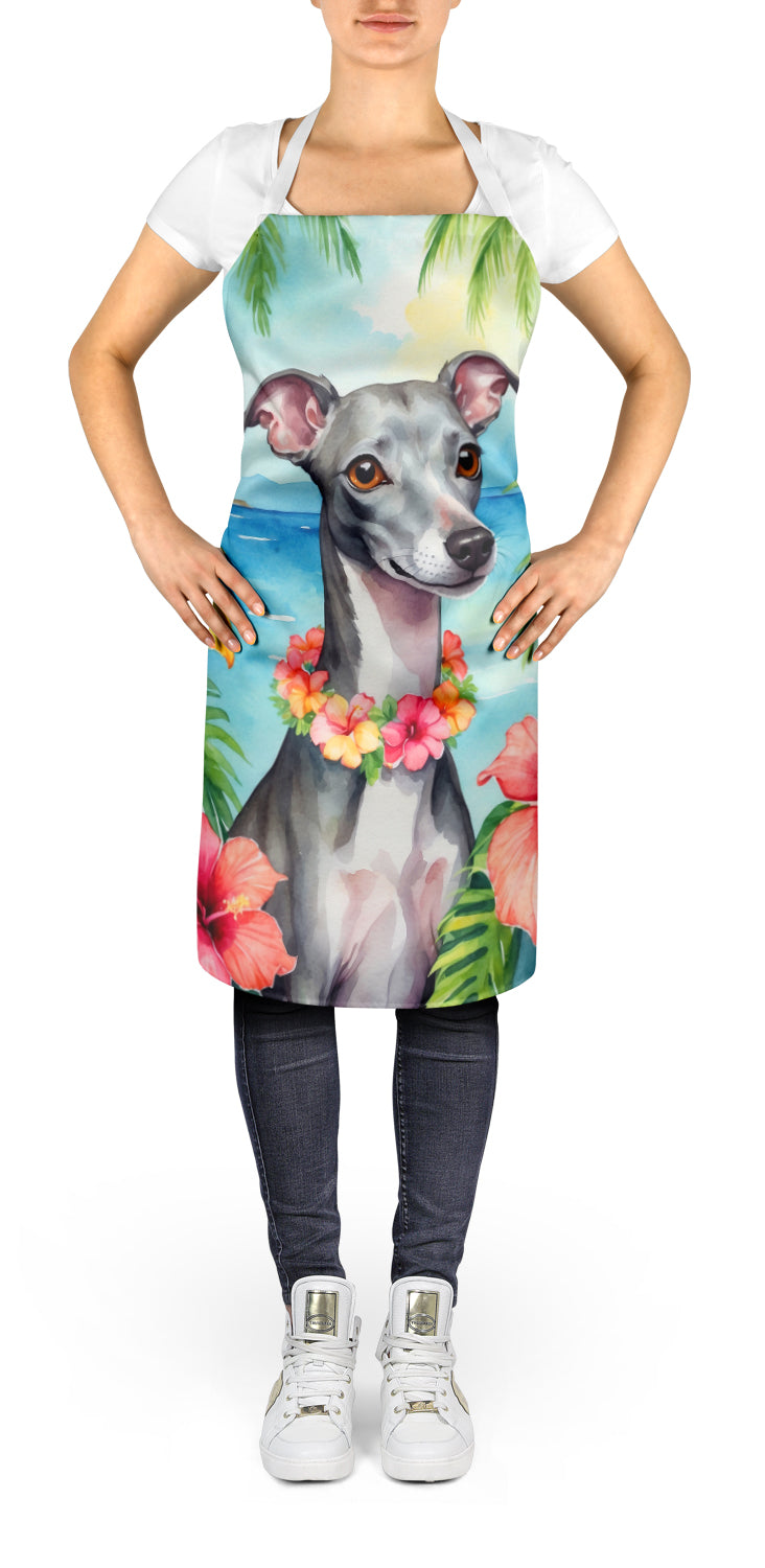 Italian Greyhound Luau Apron