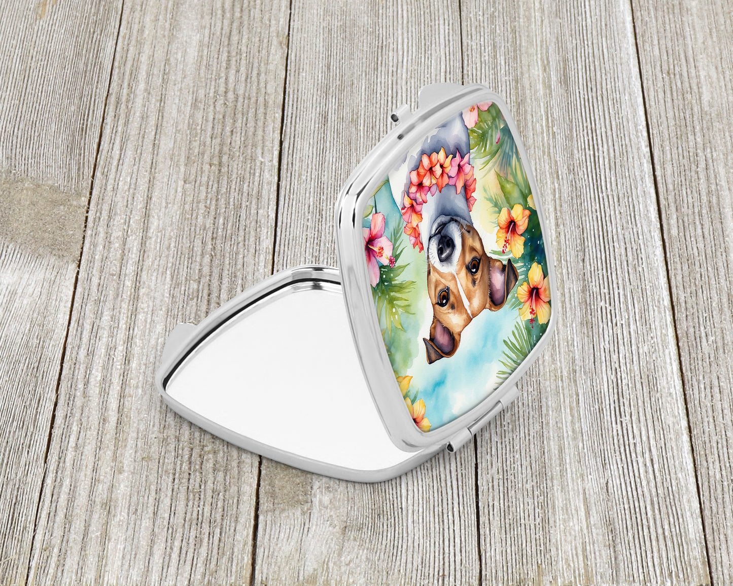 Jack Russell Terrier Luau Compact Mirror