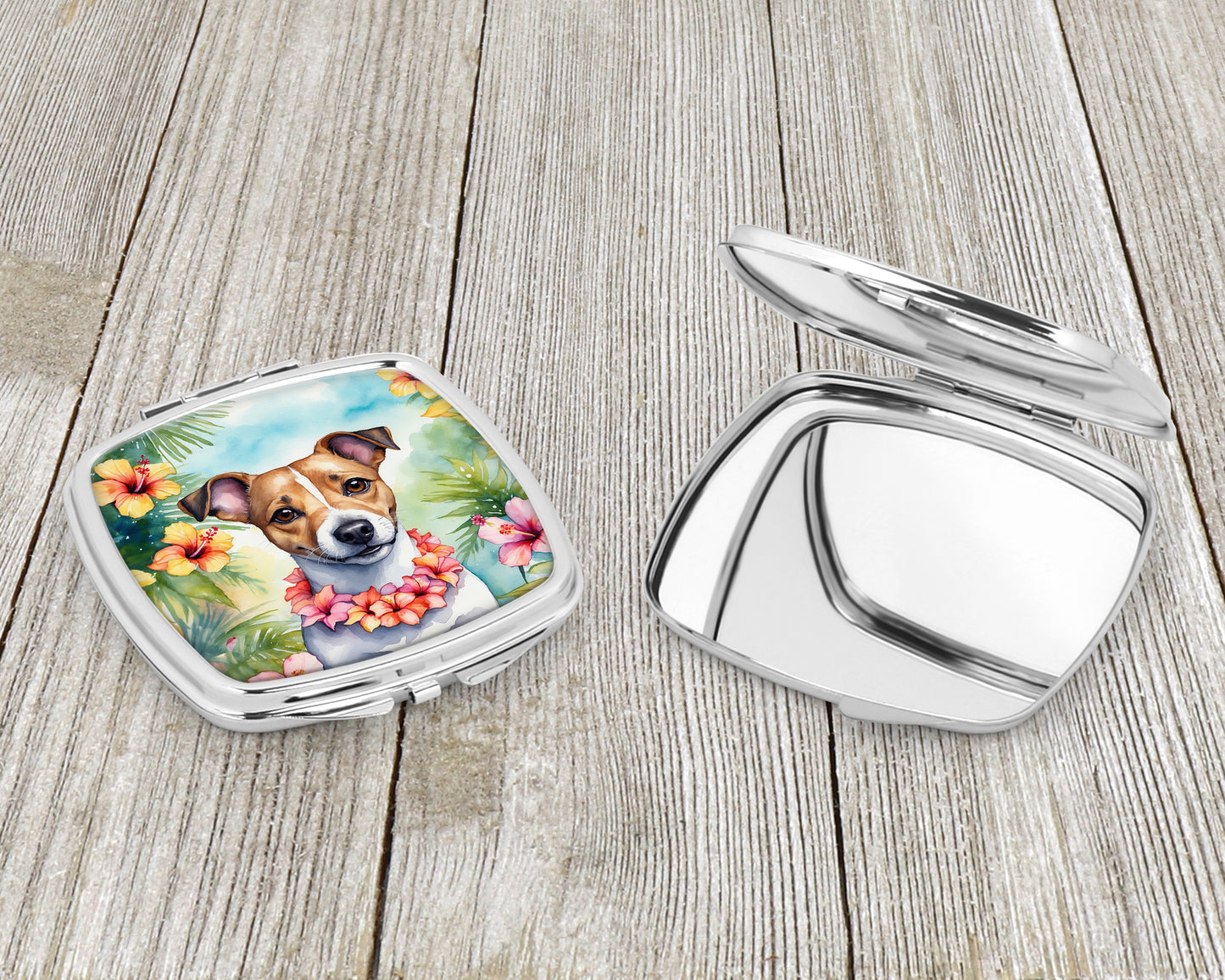 Jack Russell Terrier Luau Compact Mirror