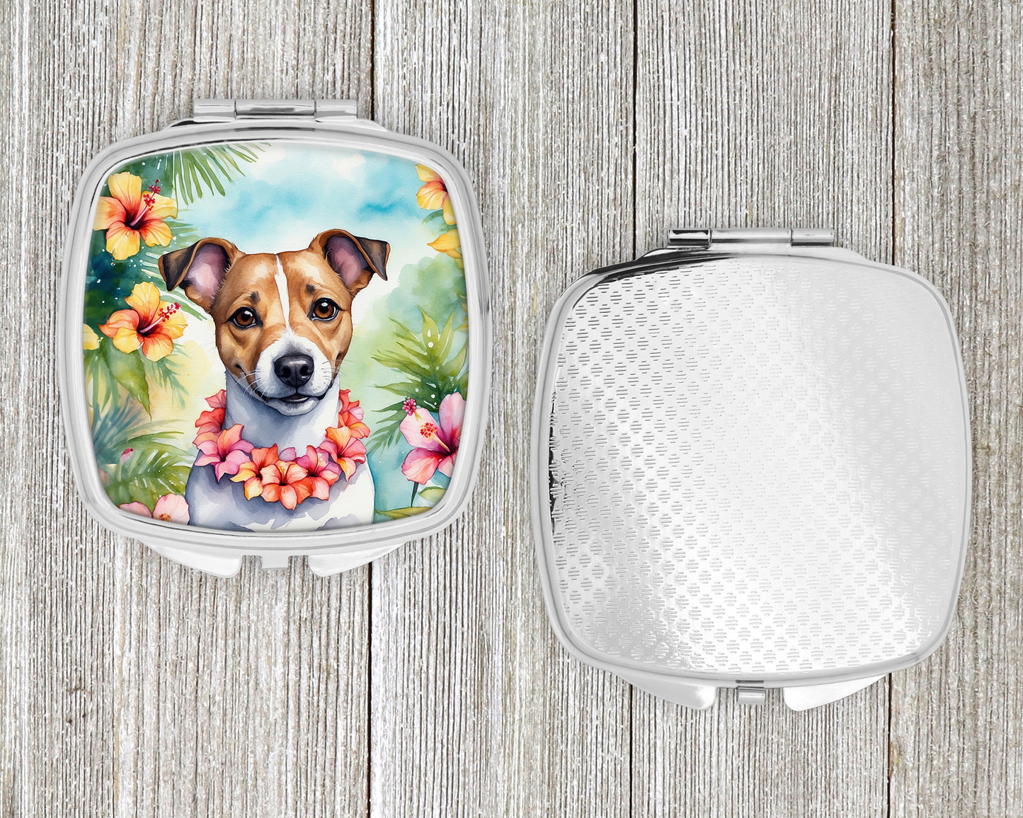 Jack Russell Terrier Luau Compact Mirror