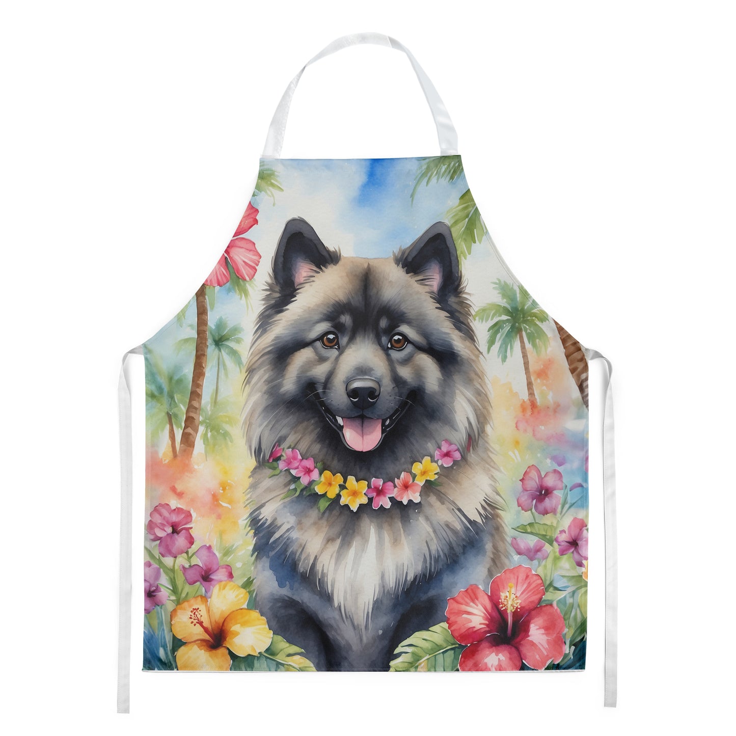 Buy this Keeshond Luau Apron