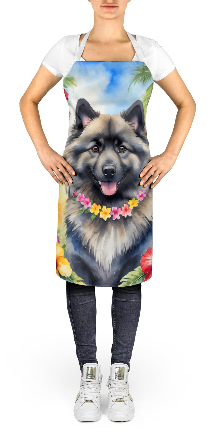 Keeshond Luau Apron