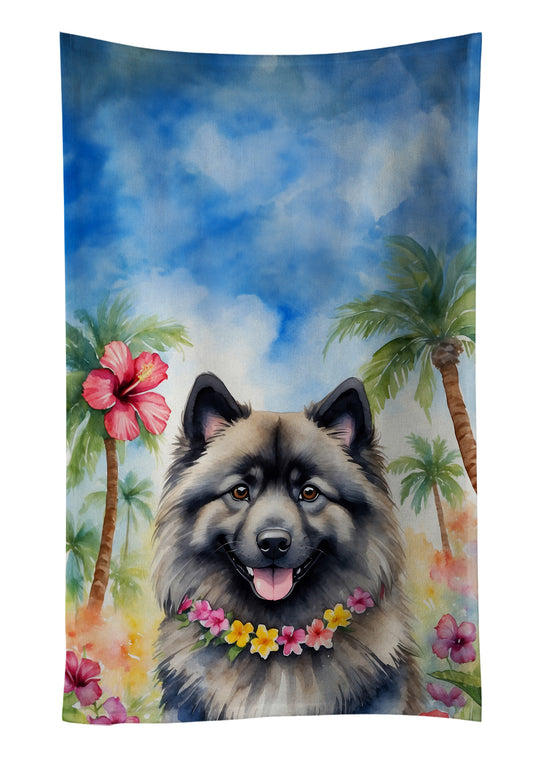 Buy this Keeshond Luau Kitchen Towel